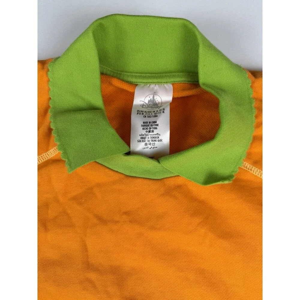 Disney Parks Orange Bird Long Sleeve Collared Sweatshirt Embroidered NWOT XL - Picture 2 of 9